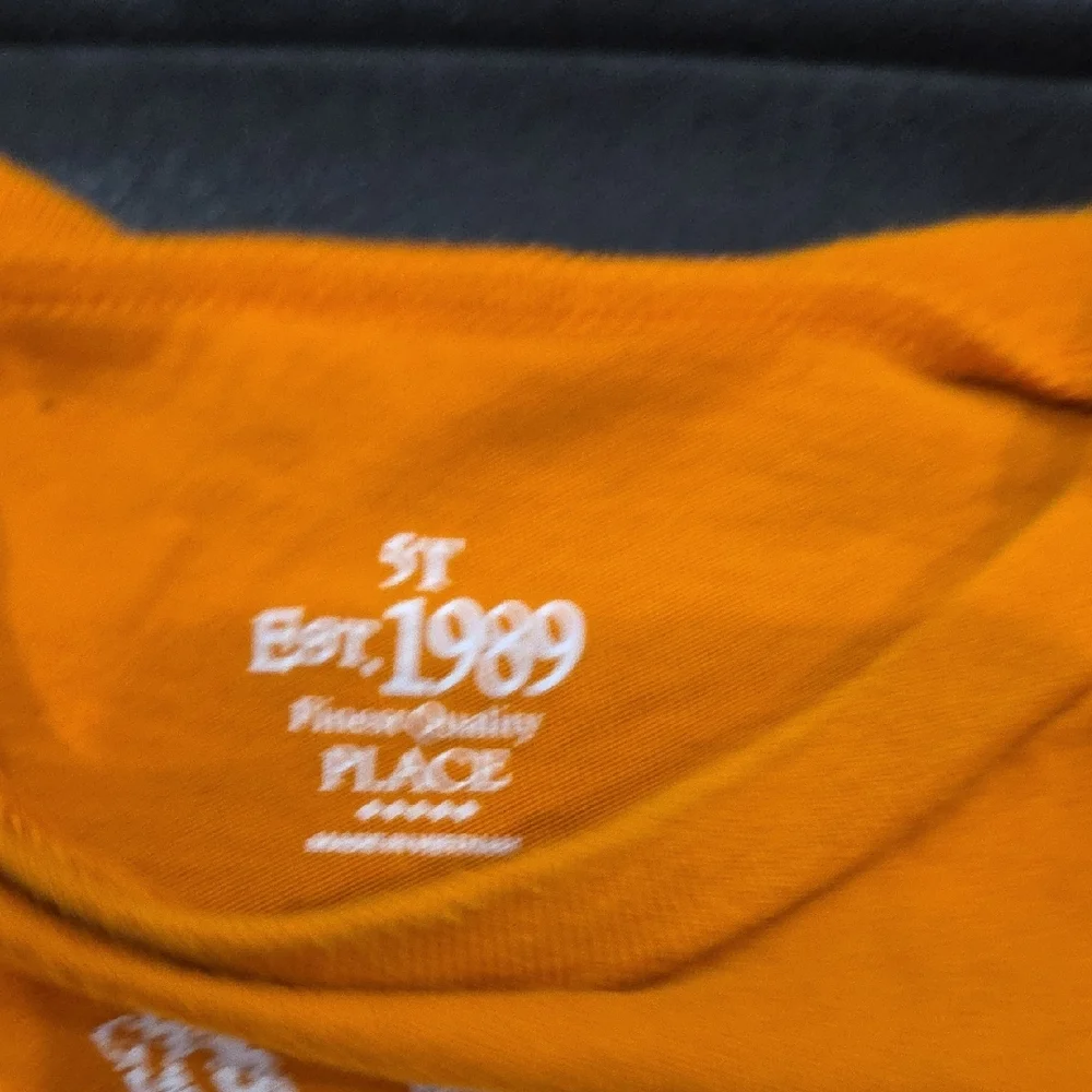 The Children's Place Orange Skull Skate Park Tee